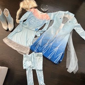 Elsa Costume - includes Boots and Wig